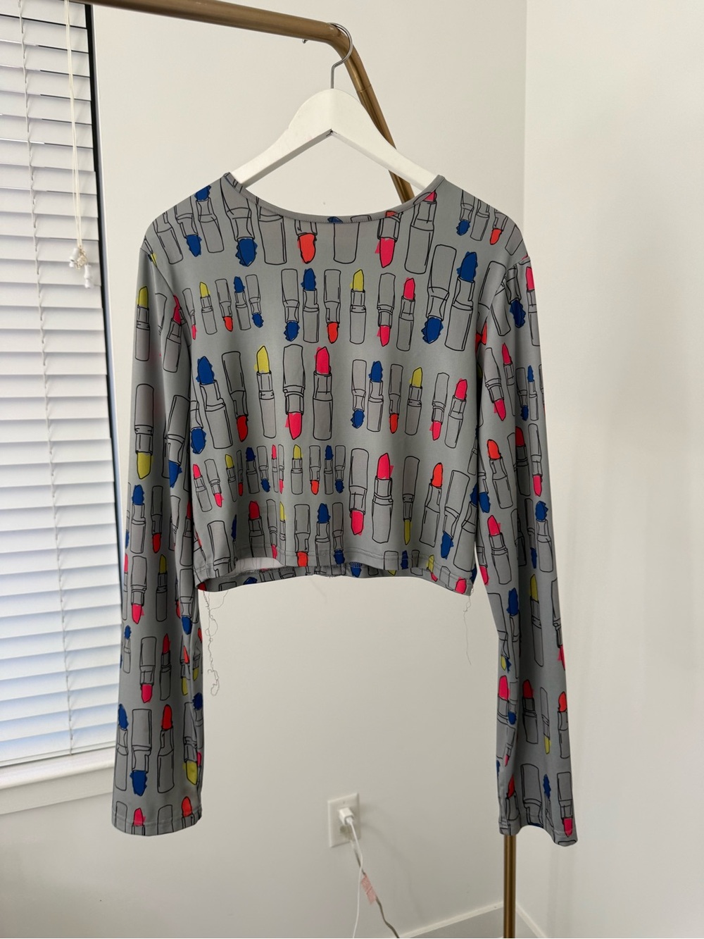 RARE Masaba Gupta X Satya Paul 2013 Lipstick Print Crop Top